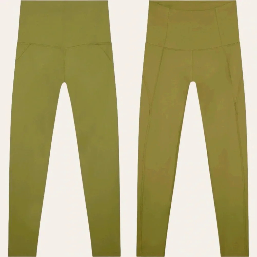Girlfriend Collective high waist compressive leggings in Ivy - XS 28.5” length - Picture 4 of 8
